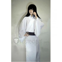 Hakuouki Okita Souji White Bathrobe Cosplay Kimono