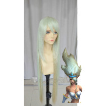League of Legends Janna Long Gray Blonde Quality Cosplay Wig