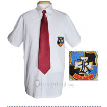 Clannad Tomoya Okazaki School Boys Summer Uniform White Shirt Cosplay Costume