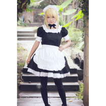 Fate Stay Night Saber Maid Cosplay Costume