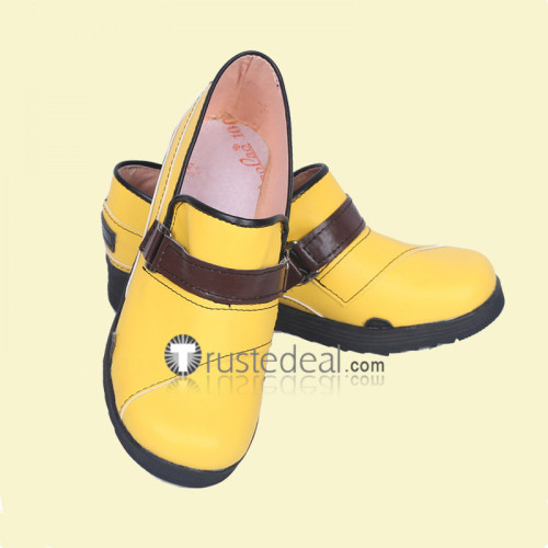 Overwatch T. Racer Tracer Lena Oxton Yellow Cosplay Shoes Boots