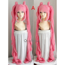 Sailor Moon Wicked Lady Black Lady and Cbibi Moon Long Pink Cosplay Wigs