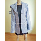 Death Note Misa Amane Manga Cover Stripe Punk Jacket Cosplay Costume