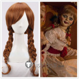 Film Annabelle Brown Braids Cosplay Wig