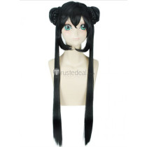 Cardcaptor Sakura Meiling Li Black Cosplay Wig 80cm