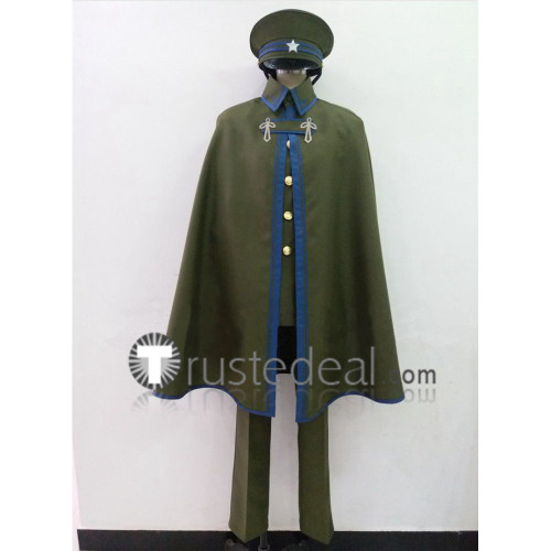 Dai Gyakuten Saiban Naruhodou Ryounosuke no Bouken Ryounosuke Naruhodou Black Green Cosplay Costume
