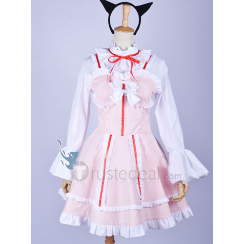Oreimo Gokou Ruri Kuroneko Pink Lolita Western Style Cosplay Costume