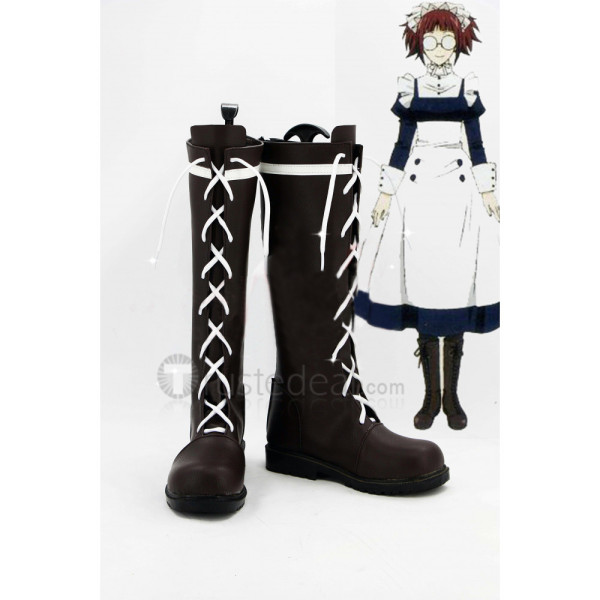 Black Butler Kuroshitsuji Meyrin Cosplay Boots Shoes