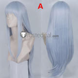 Angel Beats Tachibana Kanade Pale Blue Ponytails Cosplay Wigs