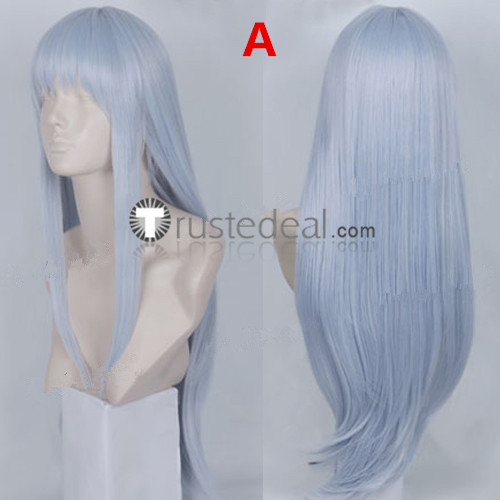 Angel Beats Tachibana Kanade Pale Blue Ponytails Cosplay Wigs