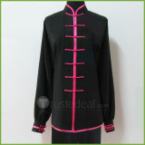 Black Ice Cotton Tai Chi / Ji Coat and Pants