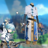 Genshin Impact Fischl Chongyun Purple Blue Cosplay Costumes