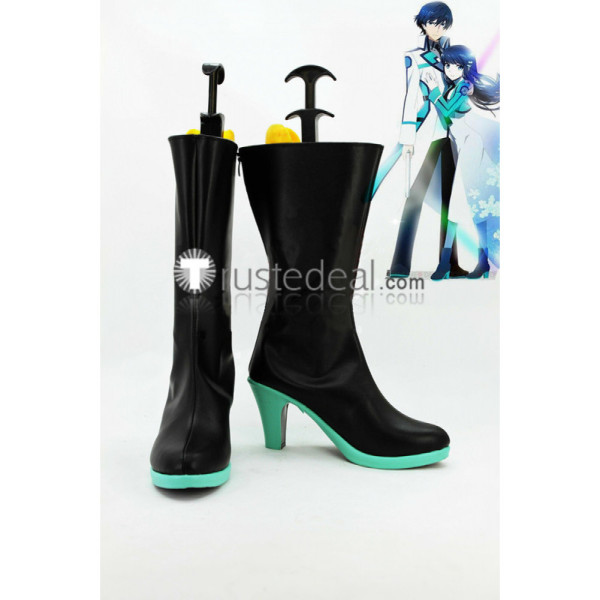 Mahouka Koukou no Rettousei Shiba Miyuki Black Cosplay Boots Shoes