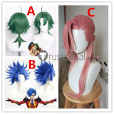 SK8 the Infinity SK∞ Ainosuke Shindo Cherry Blossom Kojiro Nanjo Joe Styled Blue Pink Green Cosplay Wigs 2