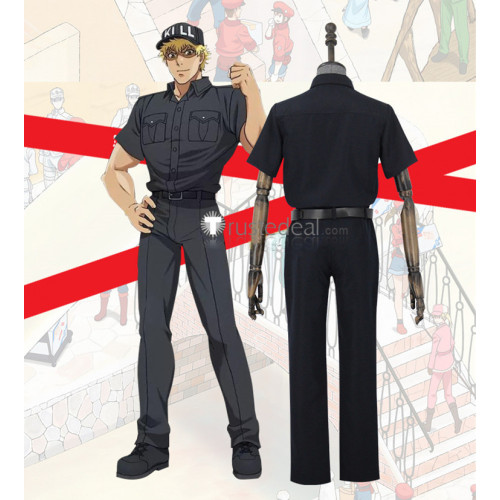 Hataraku Saibou Cells at Work Killer T Cell Black Cosplay Costume