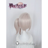 Sengoku Night Blood Takenaka Hanbee Silver White Cosplay Wig