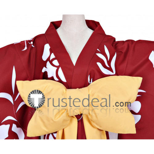 XxxHolic Yuuko Ichihara Red Kimono Cosplay Costume