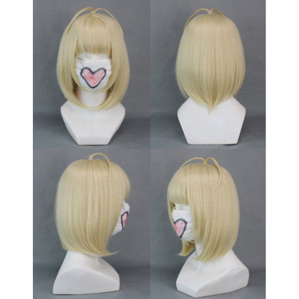 Blue Exorcist Moriyama Shiemi Short Pale Blonde Cosplay Wig