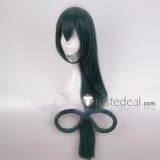 My Hero Academia Boku no Hero Academia Tsuyu Asui Dark Green Cosplay Wig