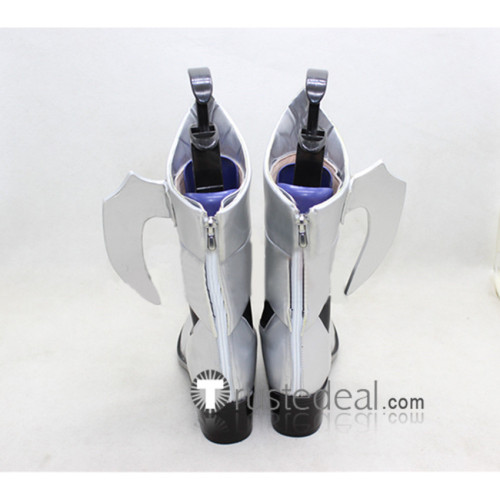 Kingdom Hearts Aqua Silver Cosplay Boots Shoes 2