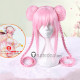 Super Sonico Sonico Cheongsam Pink Braid Cosplay Wig