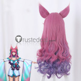 League of Legends LOL Spirit Blossom Ahri Kindred cassiopeia Pink White Blue Purple Cosplay Wig