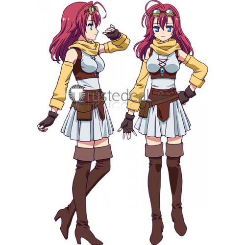 No Game No Life Couronne Dola Brown Cosplay Shoes Boots