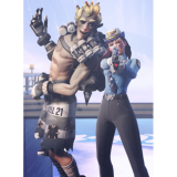 Overwatch D.Va Police Skin Cosplay Costume