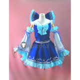 Touhou Project Reimu Hakurei Lolita Blue Cosplay Costume