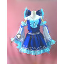 Touhou Project Reimu Hakurei Lolita Blue Cosplay Costume