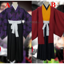 Kimetsu no Yaiba Demon Slayer Kokushibo Yoriichi Tsugikuni Kimono Cosplay Costumes