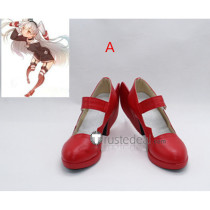 Kantai Collection Amatsukaze Red Cosplay Shoes Boots