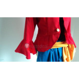 One Piece Monkey Luffy Red Cosplay Costume Hat
