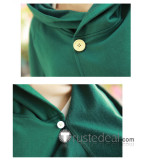 Attack on Titan Shingeki no Kyojin Eren Jaeger Levi Green Black Cape Cosplay Costume Thick Version