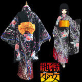 Hell Girl Yoi no Togi Ai Enma Kimono Cosplay Costume 2