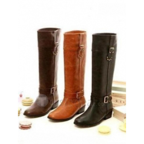 Top quality soft leather upper gauze inside rubber sole knee boots(JYs8)