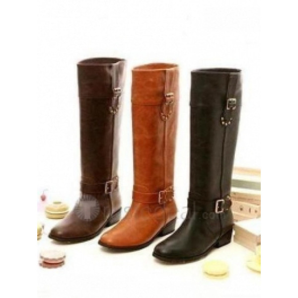 Top quality soft leather upper gauze inside rubber sole knee boots(JYs8)