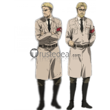 Attack on Titan Shingeki no Kyojin Final Season 4 Reiner Braun Zeke Yeager Marley Military Uniform Cosplay Costume