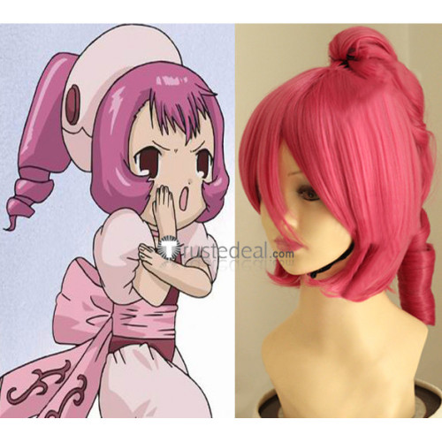 Chobits Sumomo Pink Ponytail Cosplay Wig