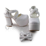 Cross Straps Pink Sweet Lolita Sandals