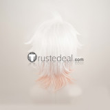 Super Danganronpa 2 Goodbye Despair Academy Nagito Komaeda White Pink Cosplay Wigs