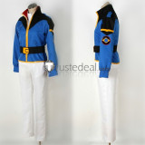 Mobile Suit Gundam Char's Counterattack Amuro Ray Blue Cosplay Costume
