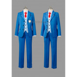 Gyakuten Saiban 4 Apollo Justice Ace Attorney Phoenix Wright Blue Cosplay Costumes