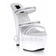 Patent Leather Upper High Heel Open-toes Beading Platform Sexy Sandals(701-05)