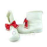 Touhou Project Remilia Scarlet White Red Bow Cosplay Shoes Boots