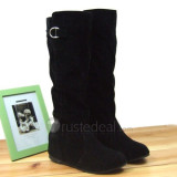 Top quality PU medium heel pumps boots(JY917)