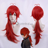 Genshin Impact Jean Barbara Xiao Xiangling Diluc Blonde Red Blue Cosplay Wigs