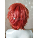 Mystic Messenger 707 Saeyoung Choi Red Orange Cosplay Wig