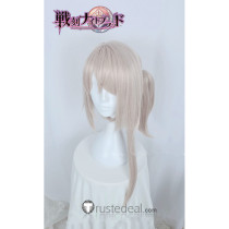 Sengoku Night Blood Takenaka Hanbee Silver White Cosplay Wig