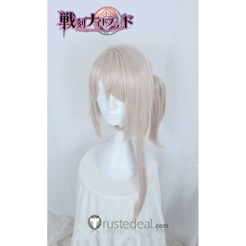 Sengoku Night Blood Takenaka Hanbee Silver White Cosplay Wig